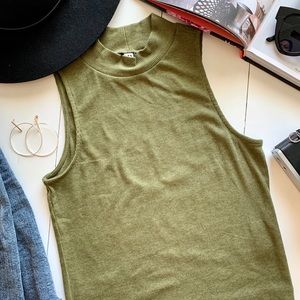 H&M Olive Green Muscle Tank Top